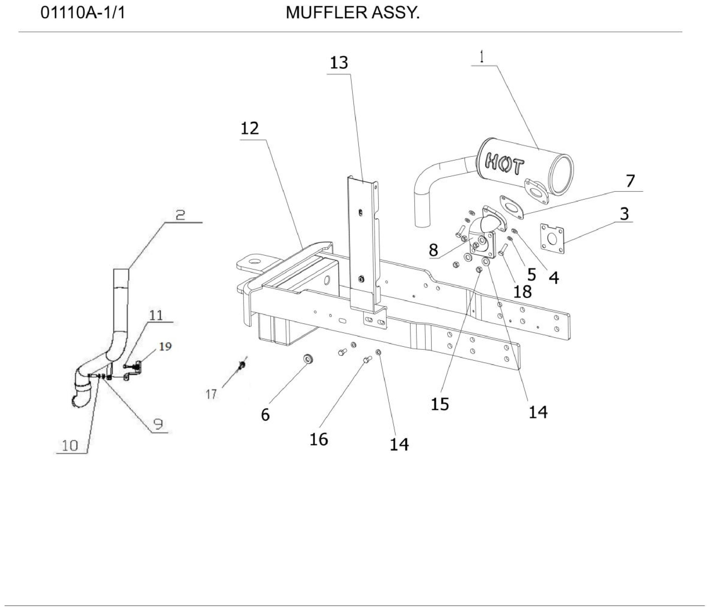 Schalldämpfer-Baugruppe - 12