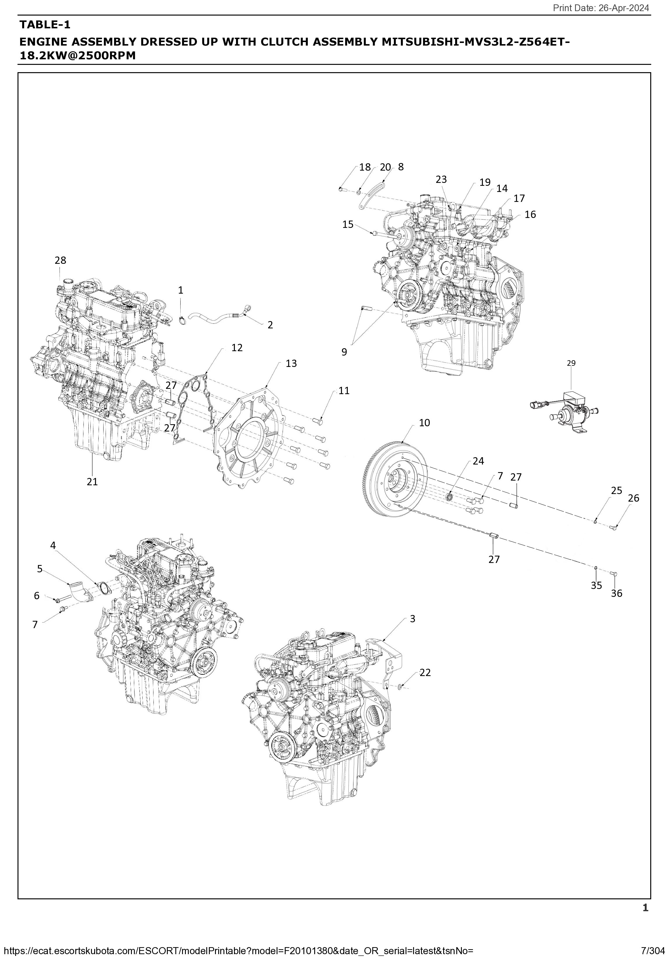 Motor mit Kupplungsanlage - 7