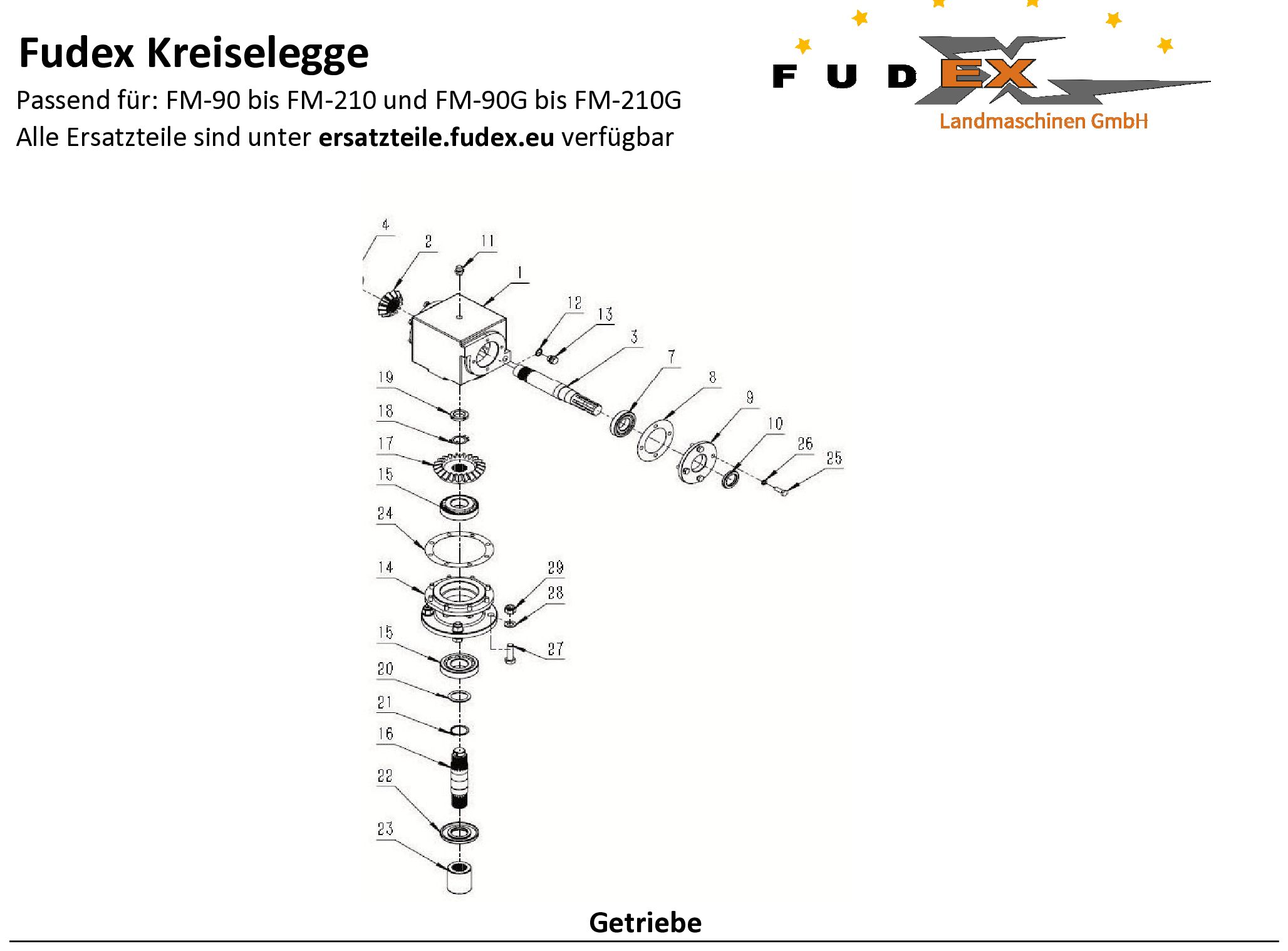 Fudex Kreiselegge Getriebe - 21